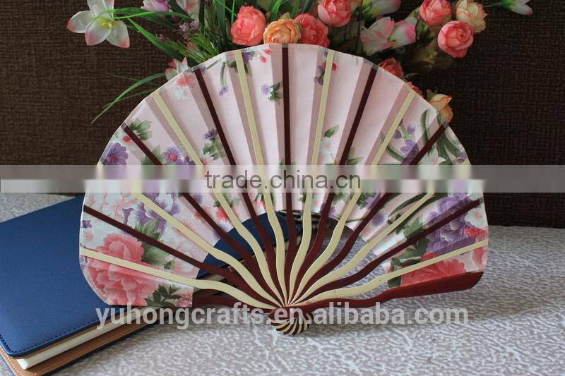 Specialy shape bamboo fabric fan