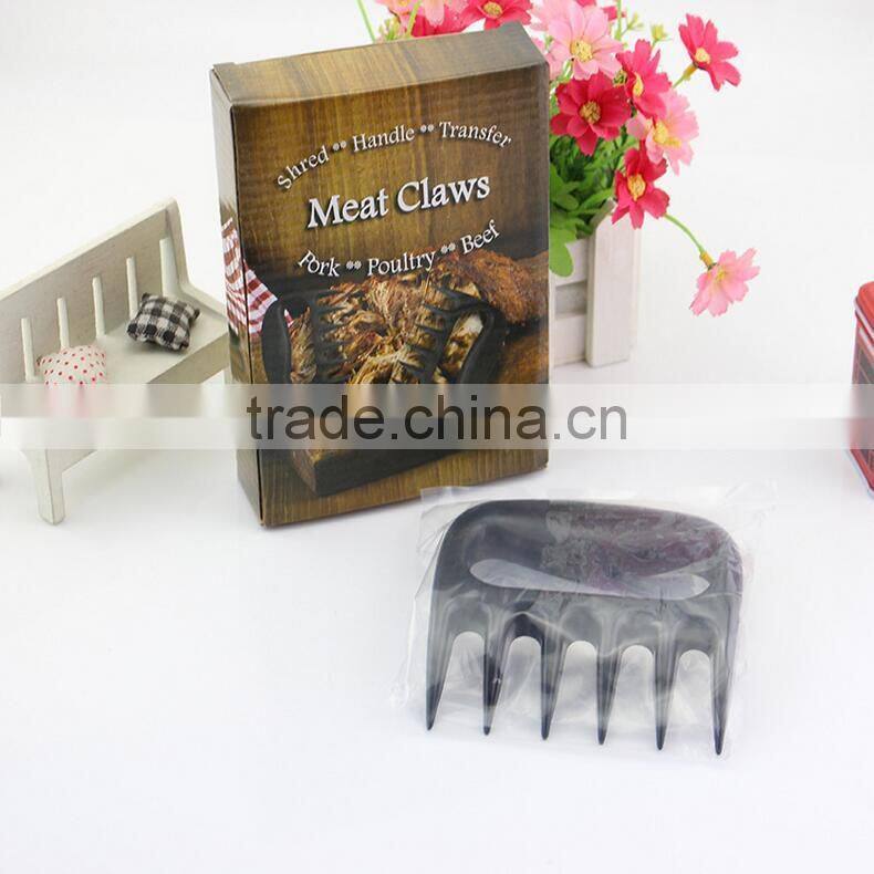 Best Seller FDA And BPA Free Pulled Pork Accessories BBQ Tools Meat Claw With Colorful Box