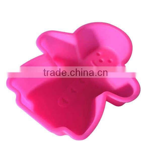 snowman design silicone cupcake pans