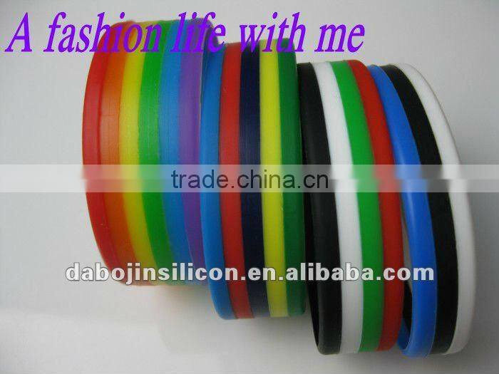 3 layers colors silicone bands
