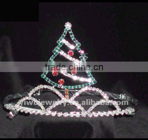 HCC172-0004 New Product Fasion Small Christmas Tree Crown For Party