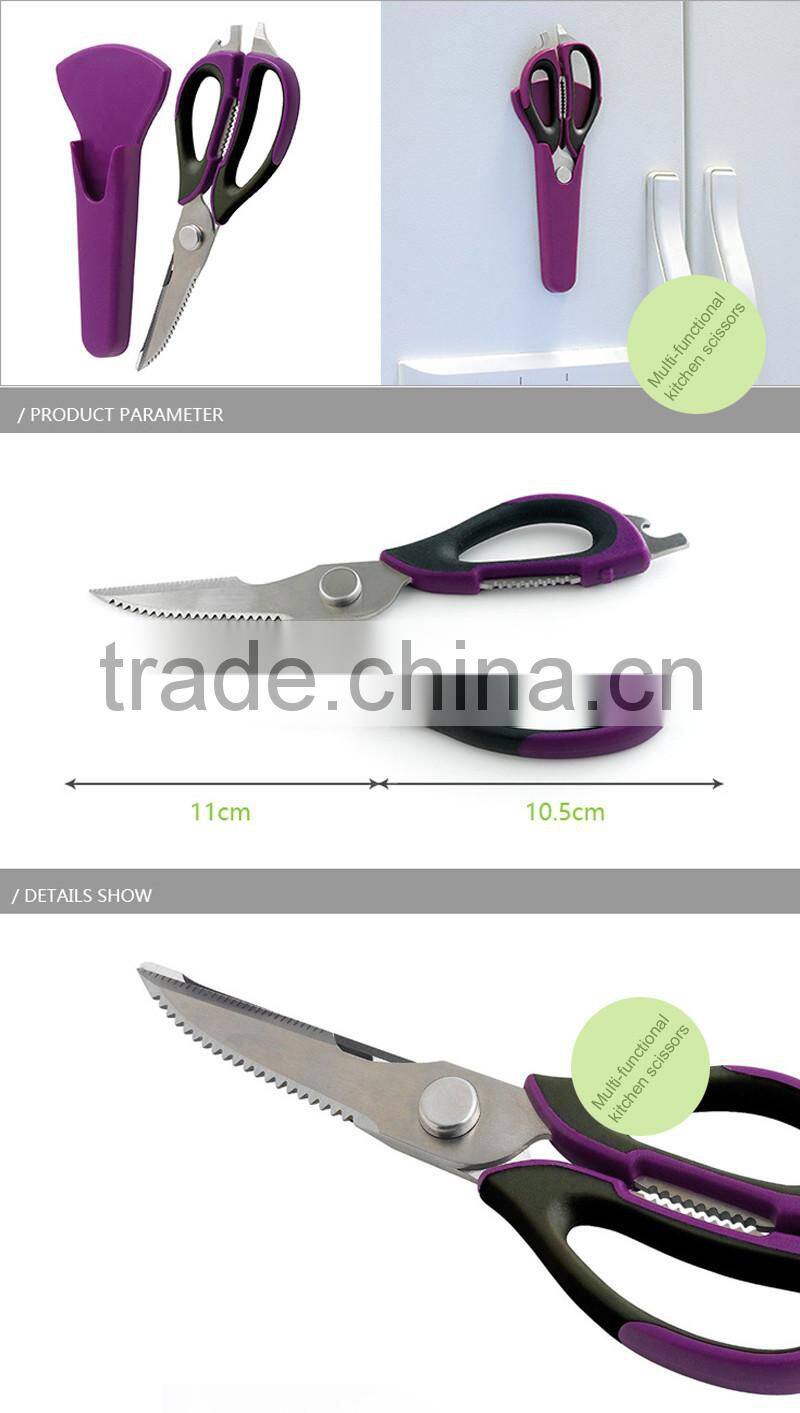 MARX Super Combo Multi Purpose 5 Blade Herb Scissors + Heavy Duty Multifunction Kitchen Shears set for Chicken,Poultry,Fish,Meat