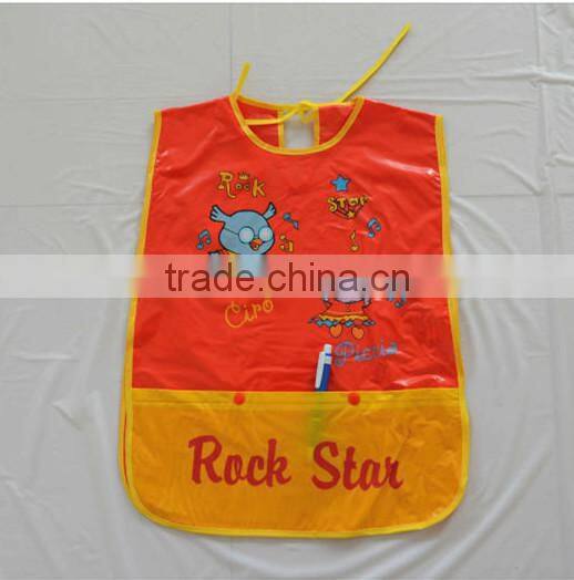 customized logo waterproof children pvc apron