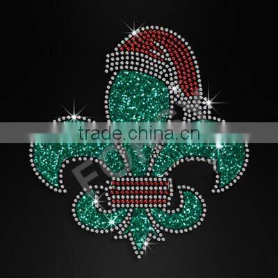 happy rhinestone hot fix motif iron on for kids garment