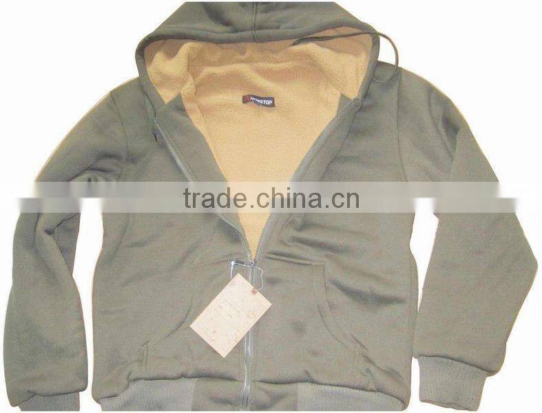 Men's fleece jacket baseball jacket motorcycle jacket