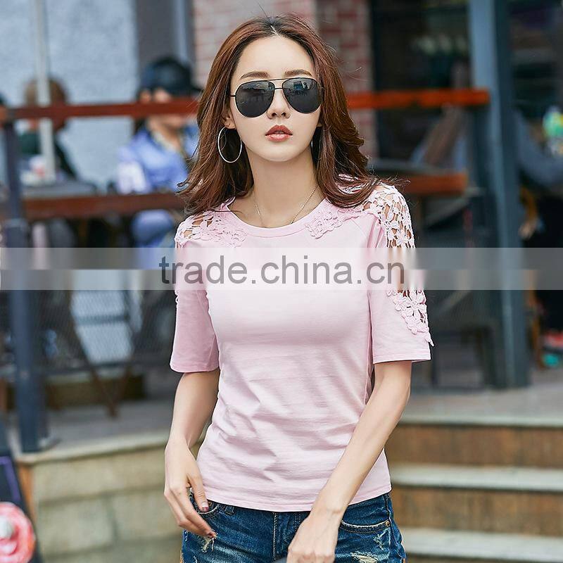 High Quality T-shirts Fashion Ladies/Tops Fashion Girls T Shirt Women 2017 Summer