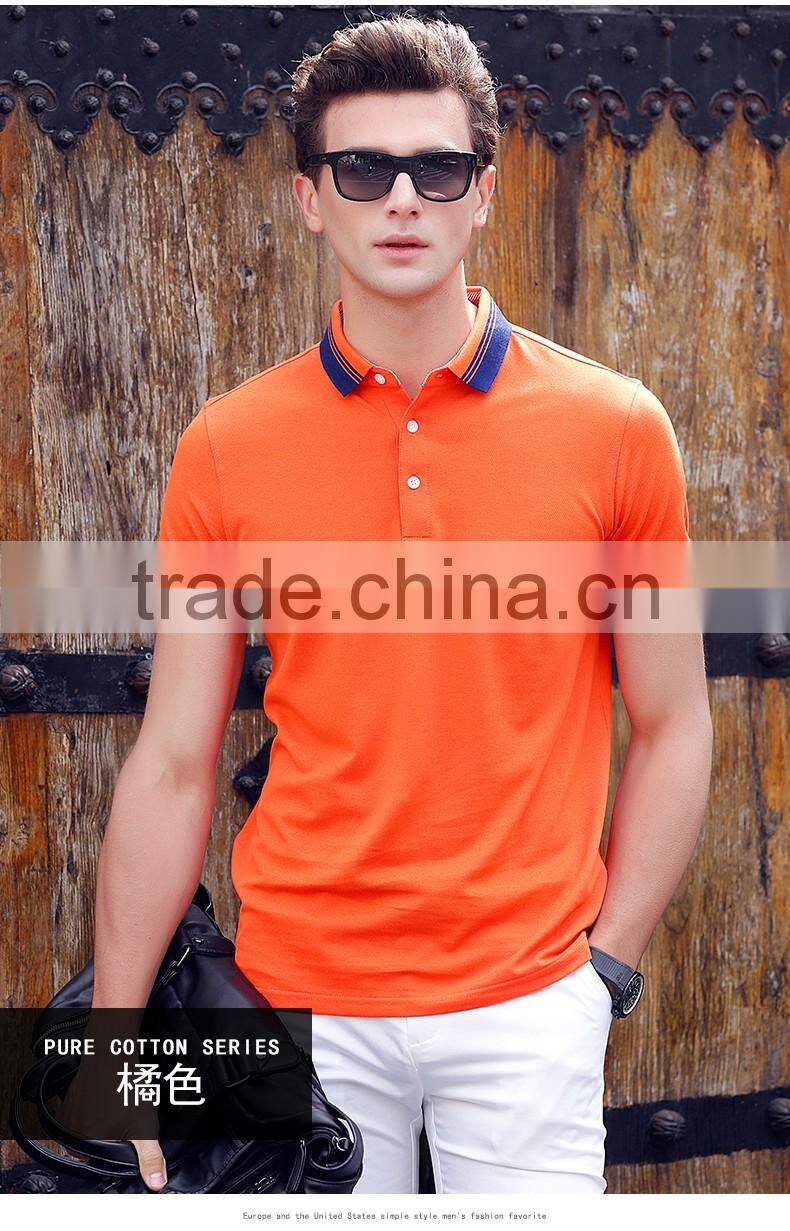 100% cotton pique custom polo shirt blank golf t-shirt short sleeve mens polo t shirt