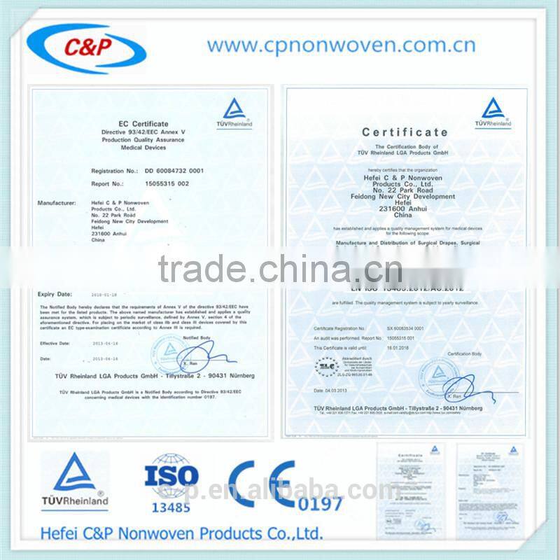 Nonwoven working suit disposable chemical resistant lab coats with knitted cuffnonwoven surgical gown/Non Woven Surgical Gown