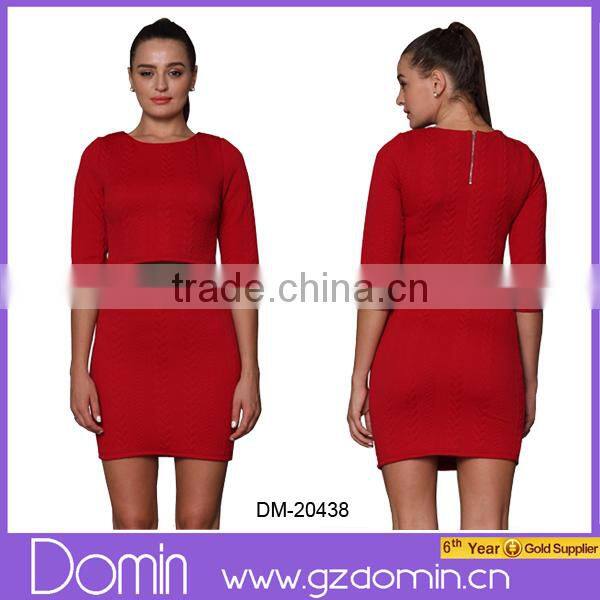 2014 New Fashion Design Lady Top Cotton Top for Women