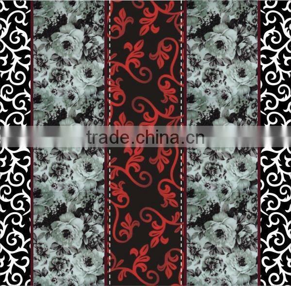 super soft 3D floral & plant embroidery micro plush mink royal blanket flannel blanket