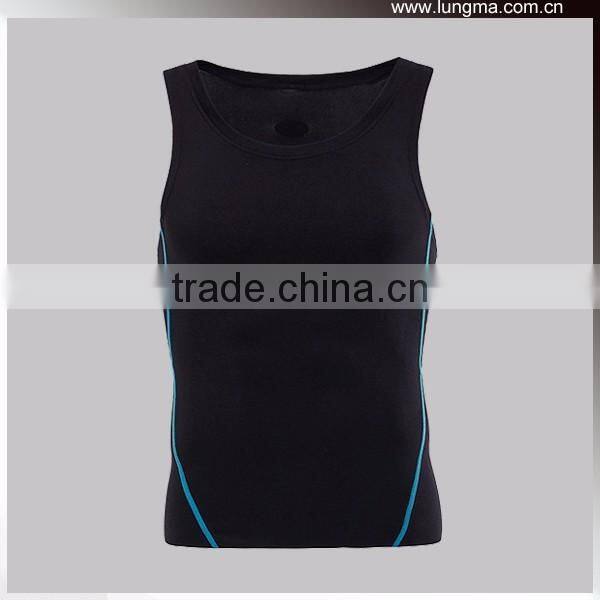 Polyester Summer Running Compression Tank Top, Tatto Compression Garments, Elastic Sleeveless Rash Guards