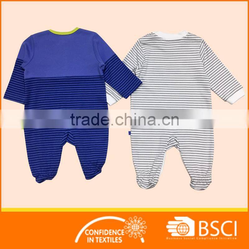 Yarn Dye Baby Romper Fancy Baby Grow Wear