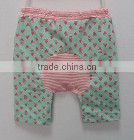 cute girls printed knit shorts for summer
