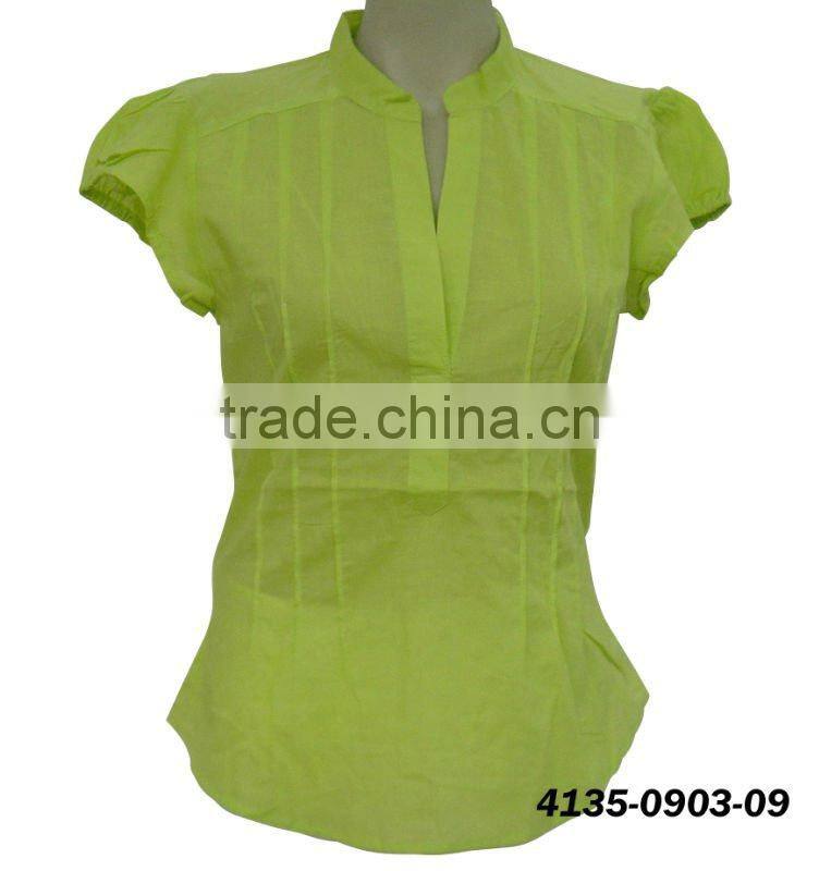 Neck Design of Blouse ladies top casual wear blouse