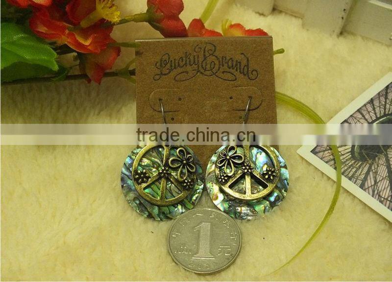 Restoring ancient ways of abalone shell pendant earrings