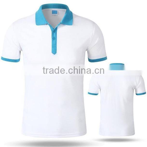 Latest design contrast collar camisetas polo t shirt