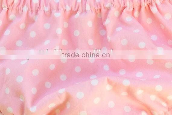 Likable white polka dots cute baby bloomers wholesale diapers for newborn babies
