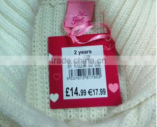 In-stock new fashion salior collar long sleeve belt knitted girls cardigan