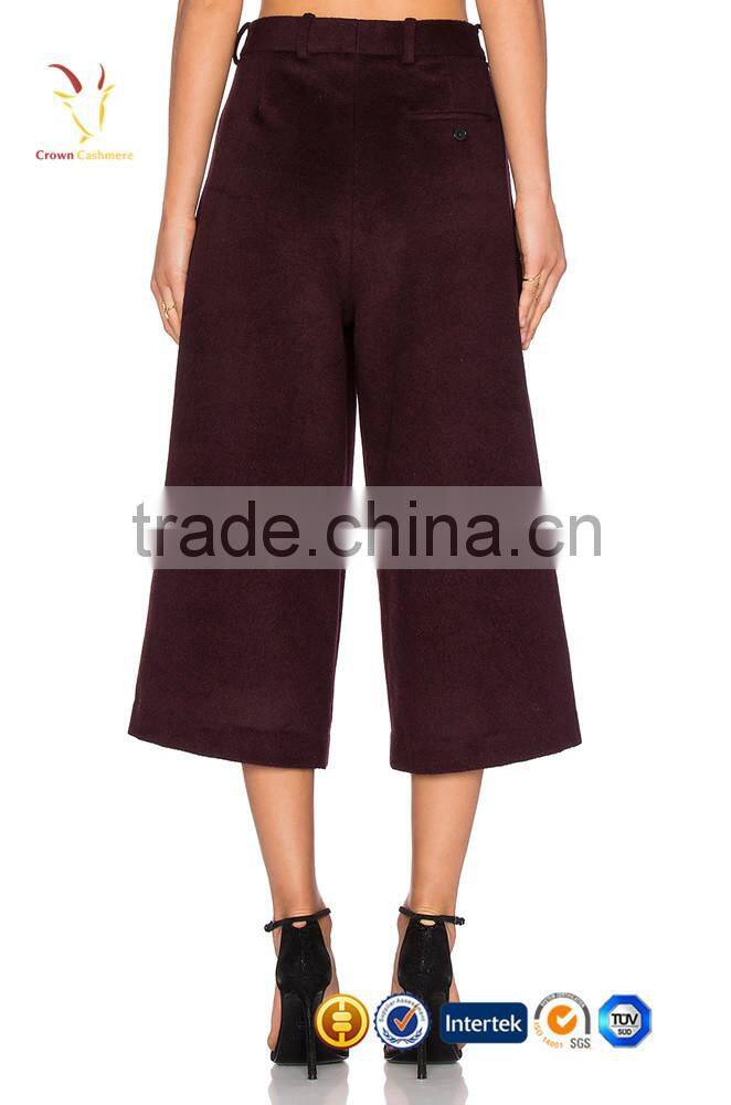 Cashmere Wool Fashion Pants Women 3/4 Women Pants