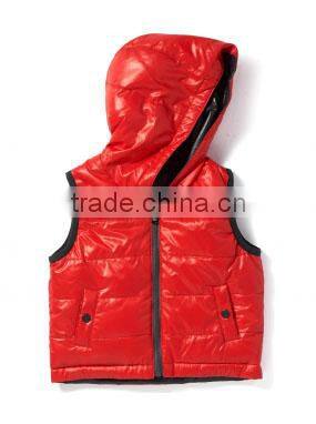 Custom Kidswear Bright Colour Reversible Padded Puffer Gilet/Kids Waistcoat Wholesale