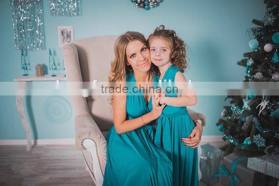 Many Ways Wear Evening Dresses 2017 Maxi Dresses Long Mother Daughter Matching Dress