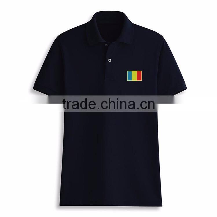 Manufacturer Wholesale Polo Customised Rubber Print Fashion Double Collar T-shirt