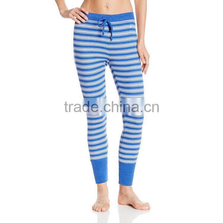 Blue color dry fit yoga leggings,fashion merino wool fitness leggings for women