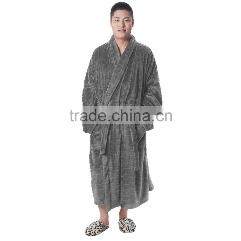 Good quality couples mens microfiber bathrobe