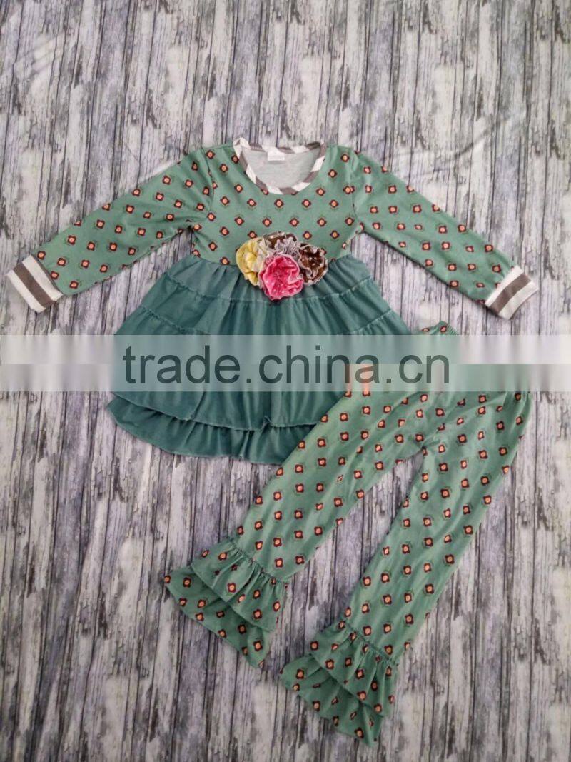 Girls Boutique Autumn Clothing Baby Clothes Hot Sale Cheap Baby Clothing Sets