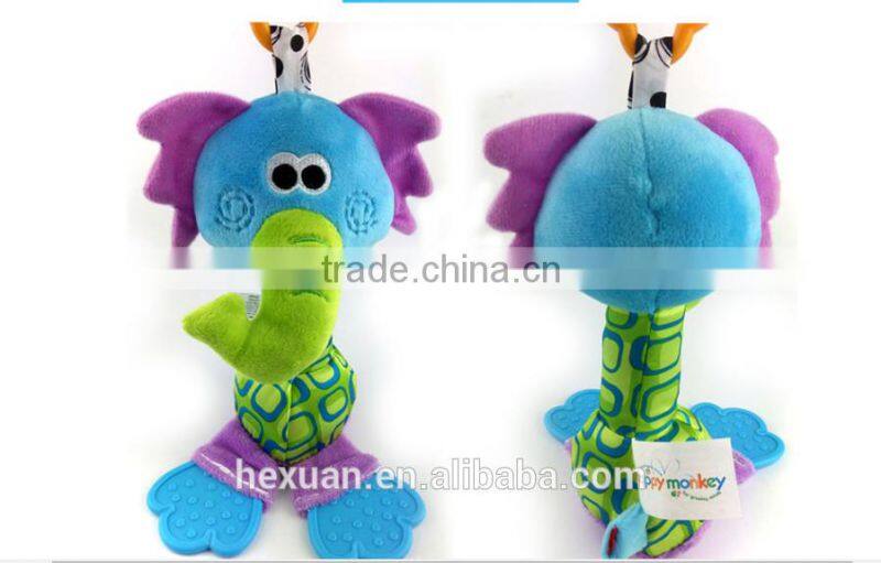 Baby develop soft interactive toys hand ring bell baby musical hanging toys