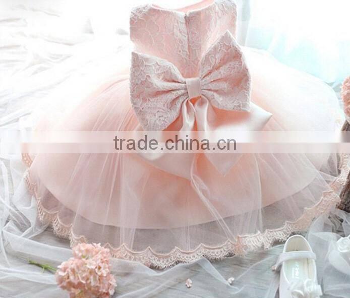 New Model Summer Girl Dress Lace Dress With Flower Baby Dress Kids Clothes