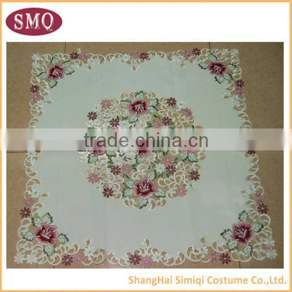 100% polyester hot selling new design embroidery trendy tablecloths
