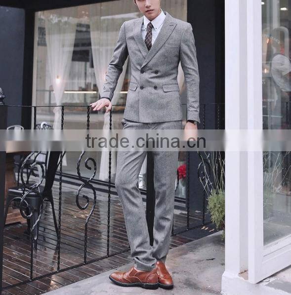 High quality & best workmanship & handsome korean suit for men