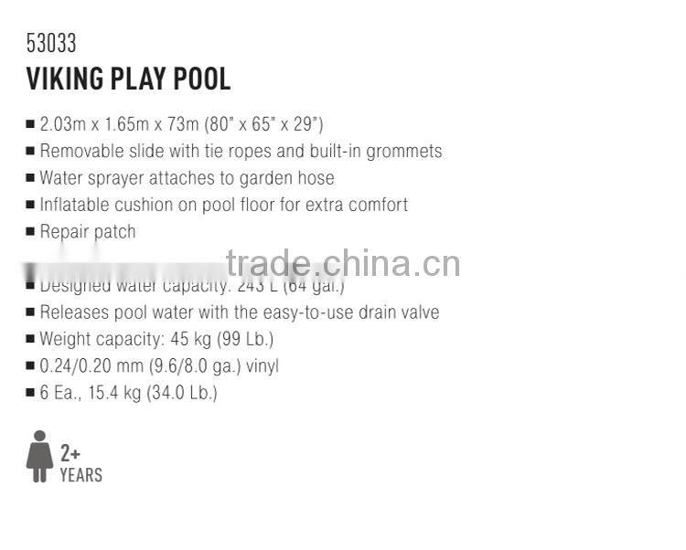 Bestway 2.03 m x 1.65 m x 73 cm Pirate Ship Sink