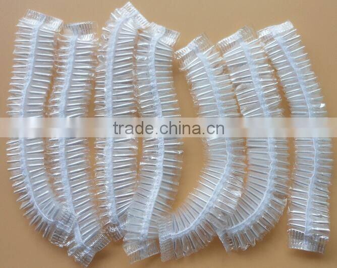 disposal clear PE shower cap
