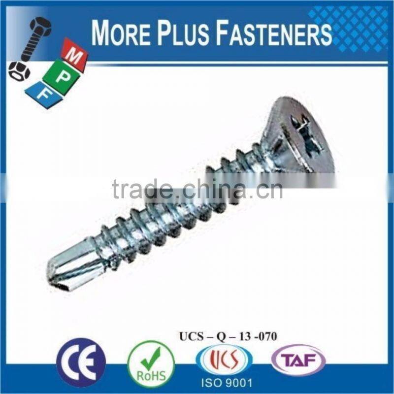 Made in Taiwan Flat Head Self Drilling Screw