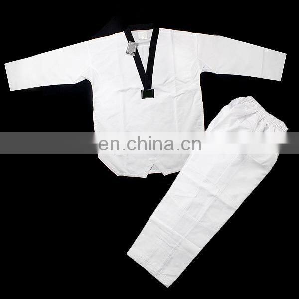 Cheapest 100% polyester taekwondo uniform martial arts wear