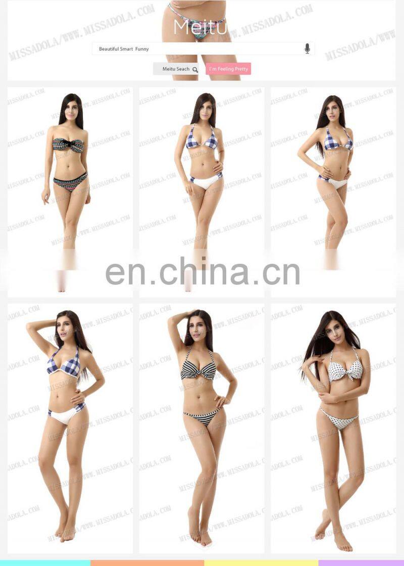 MissAdola Neoprene Women two pieces OEM Rubber swimsuit Beautiful Zipper swimwear diving wetsuit (M80)