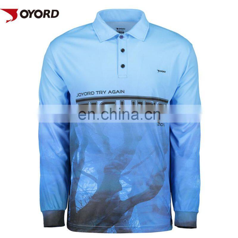 Women long sleeve custom design fishing jersey