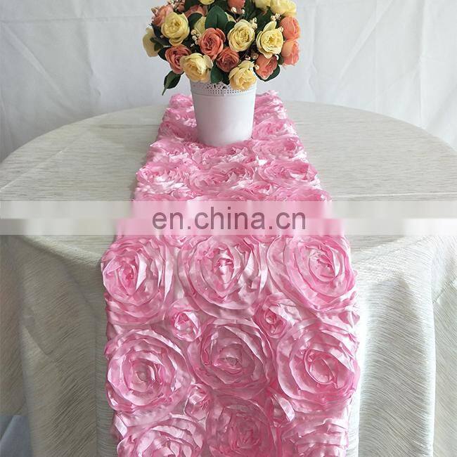 Cheap Satin Custom Made Size Or Color Table Runner Wedding