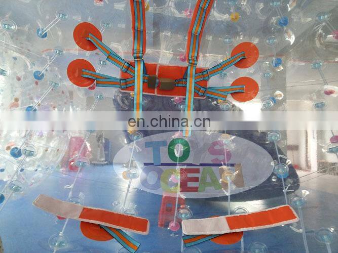DIA 3m TPU clear color inflatable body zorb ball