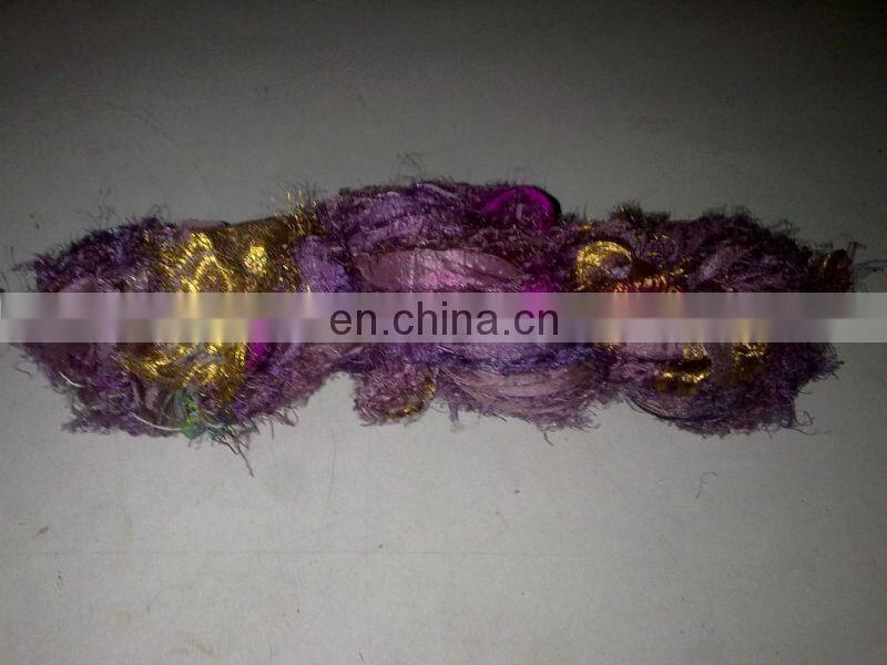 Recycled sari silk ribbon