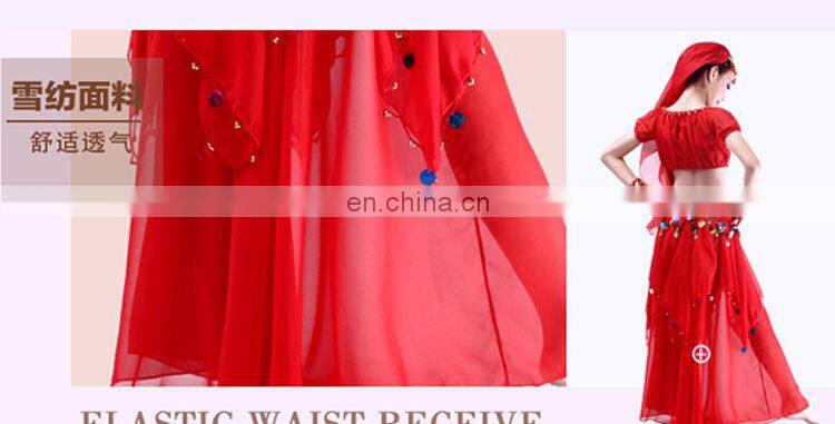 ET-136 Arabic practice children girls belly dance wear clothes 4pcs/2pcs suit