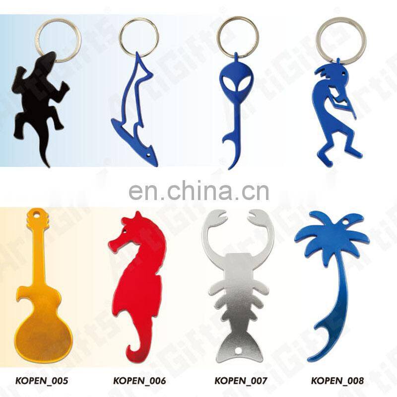 Promotion metal opener bicycle keychain