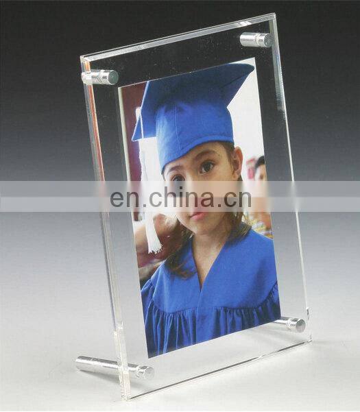Fixture shopping Displays 4 x 6 Acrylic Photo Holder,graduation picture photo frame