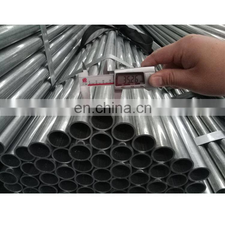 Wholesale high quality building material zinc galvanized steel round tube