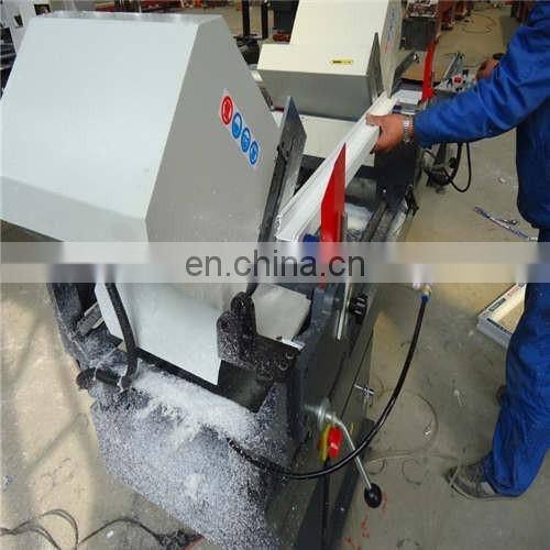 Vinyl window double head fabrication cutting saw