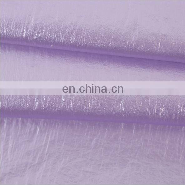 New design down jacket fabric 380T nylon taffeta metal bright waterproof fabric