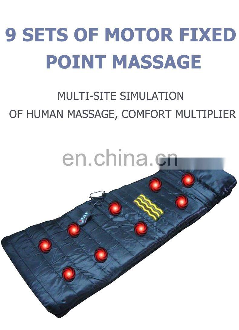 Hot selling full body electric health folding buttocks massage mattress for drivers