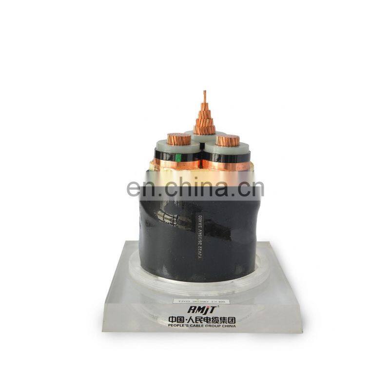 Copper/Aluminium conductor 3 core XLPE insulation screen PVC sheath 35kV 240mm power cable